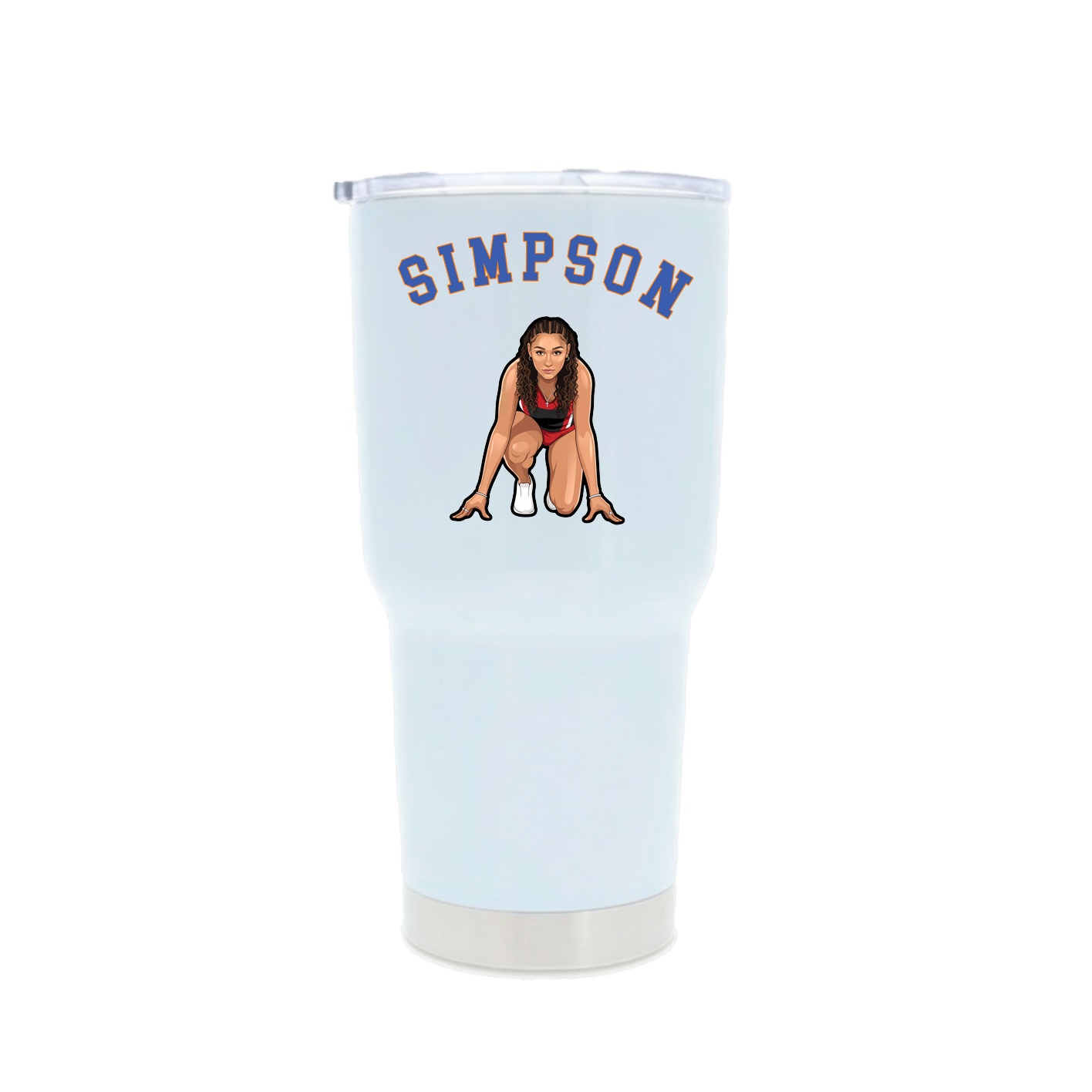 30oz Stainless Steel Tumbler — Shirsey Arch in White