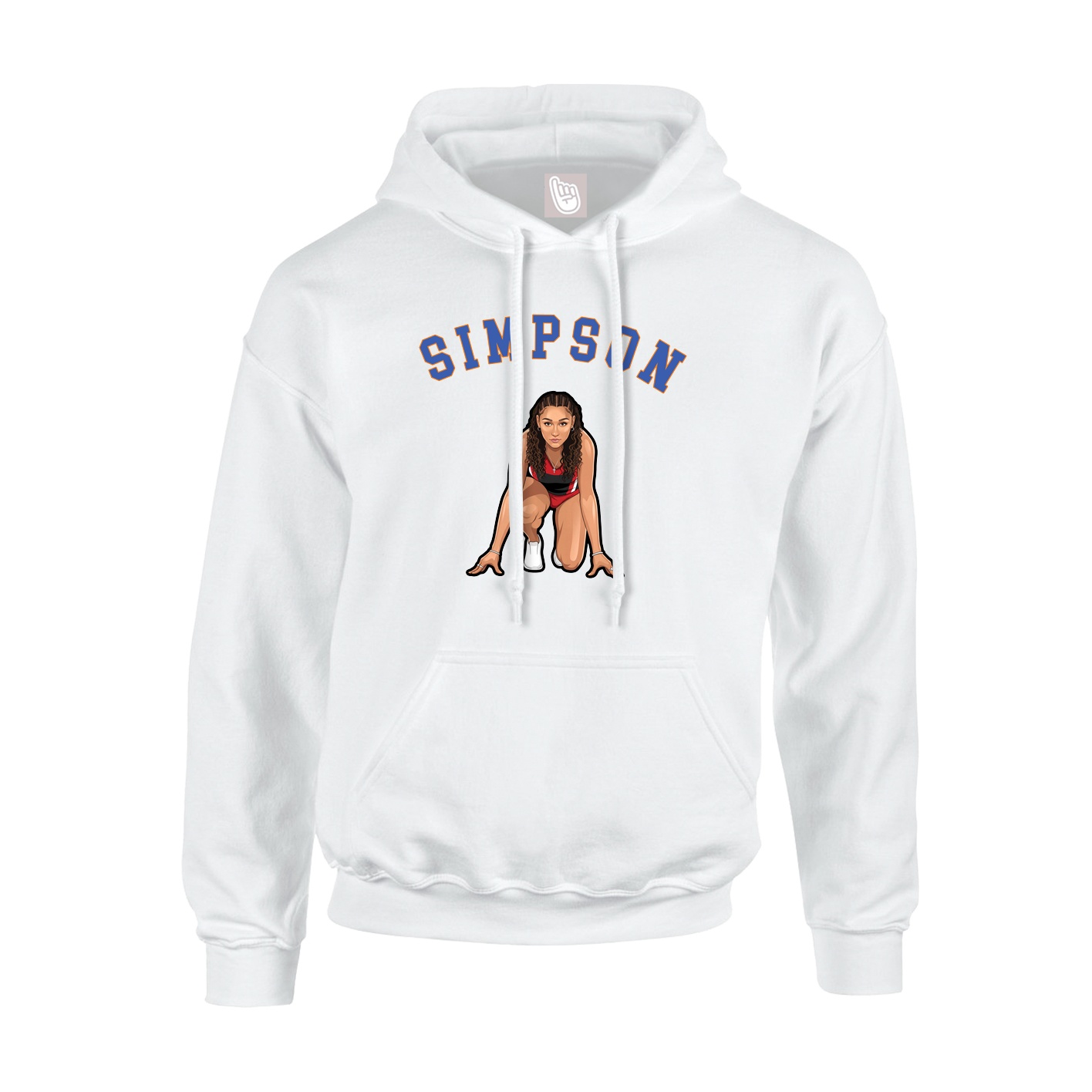 Hoodie — Shirsey Arch in White