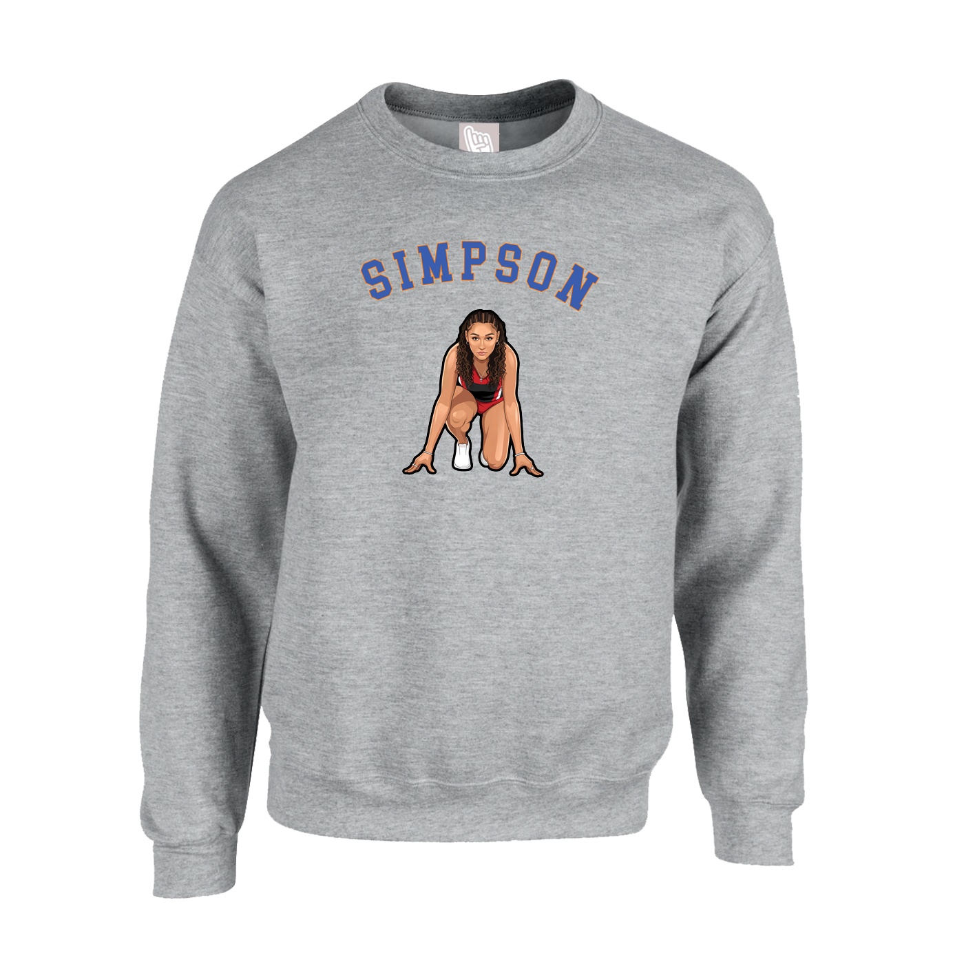 Fleece Crew — Shirsey Arch in Grey