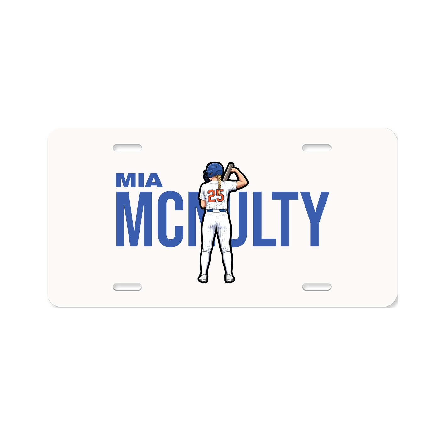License Plate — Player Name in Classic