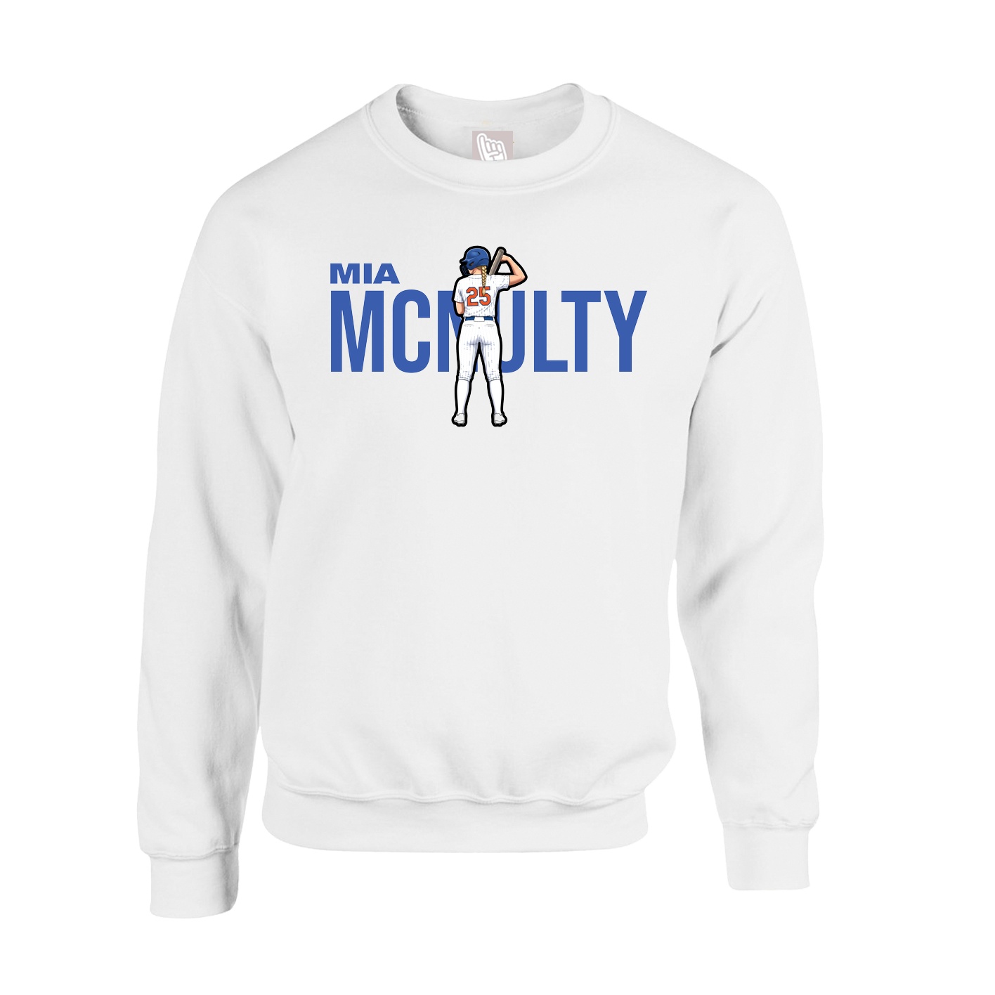 Fleece Crew — Player Name in White