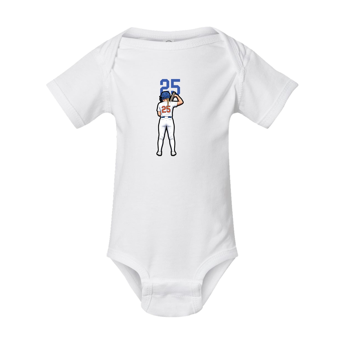 Baby Onesie — Number Top in White