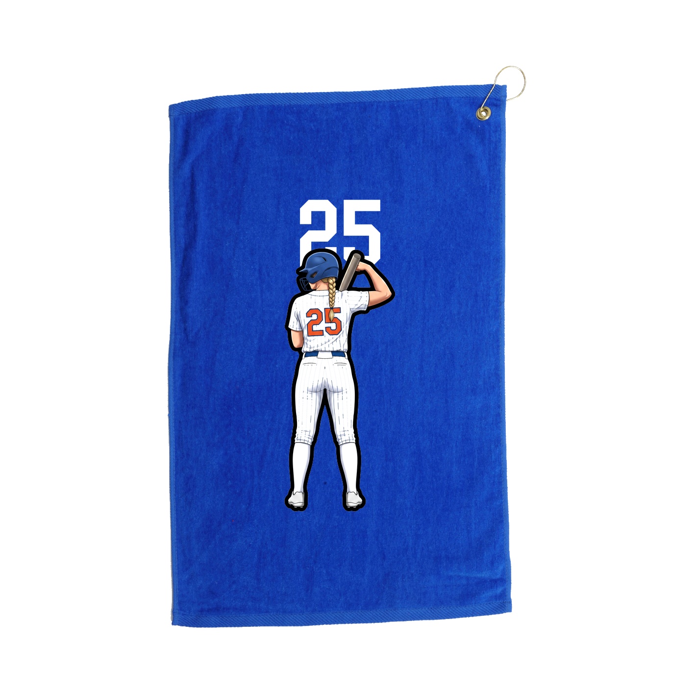 Golf Towel — Number Top in Royal