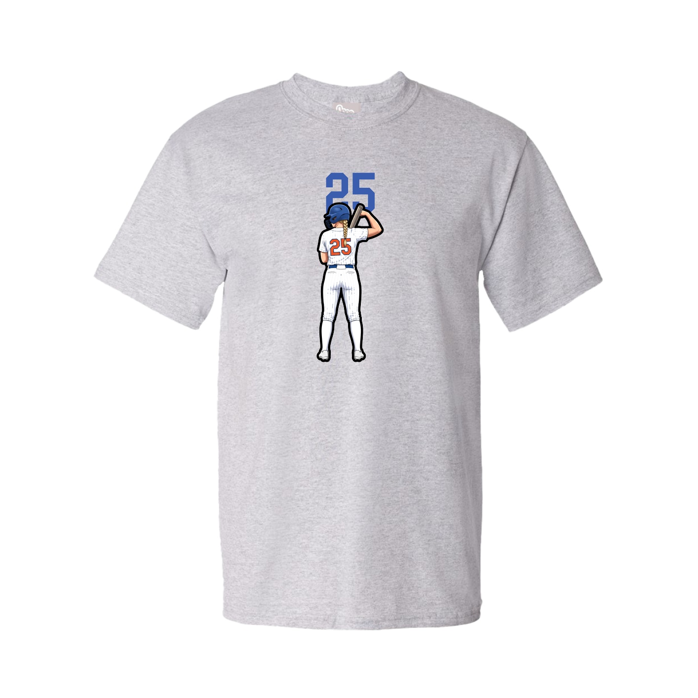 Youth Tee — Number Top in Grey