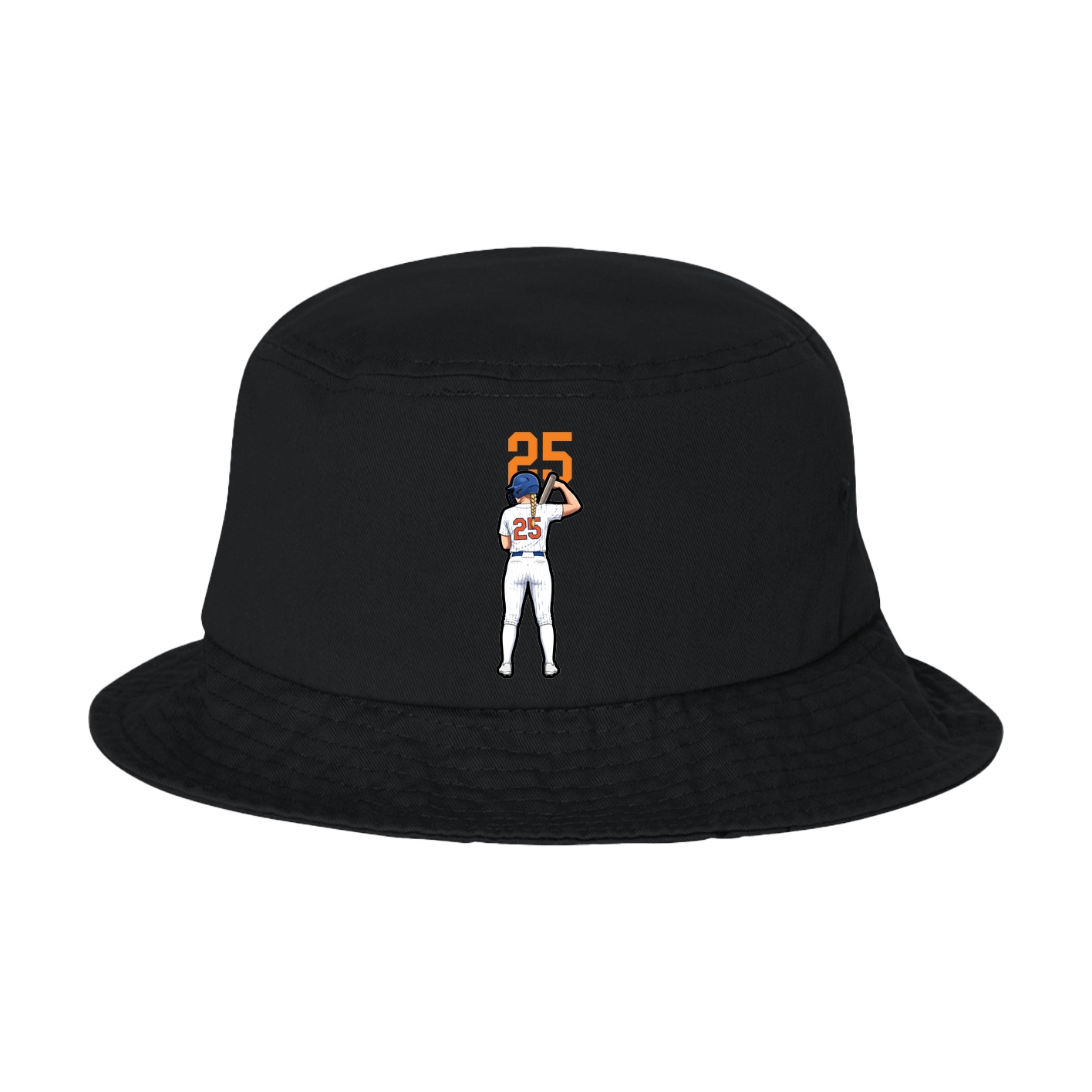 Bucket Cap — Number Top in Black