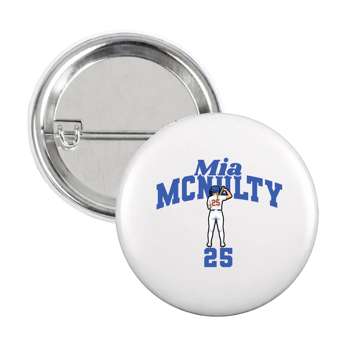Game Day Button — Signature Arch in White