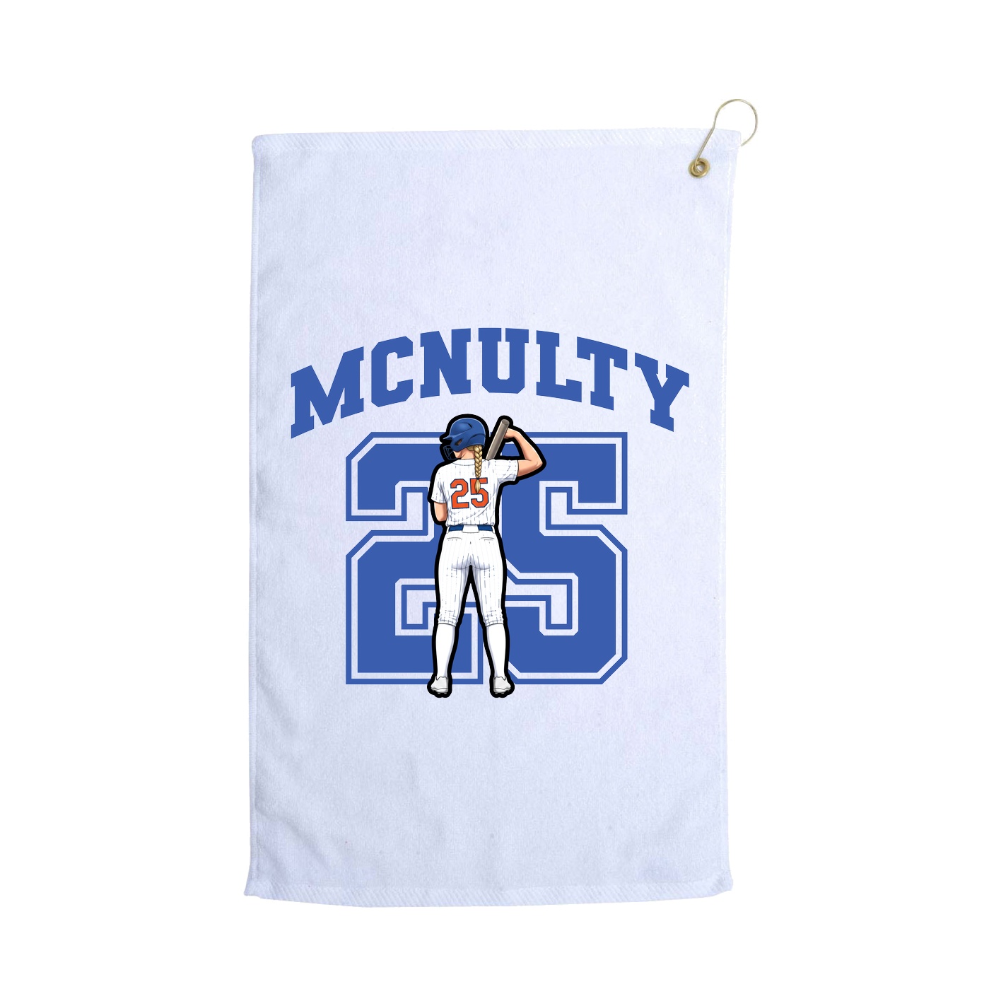Golf Towel — Number in White