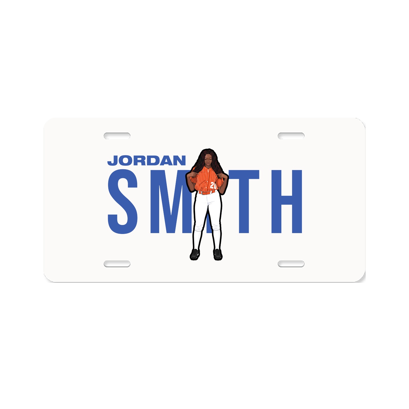 License Plate — Player Name in Classic