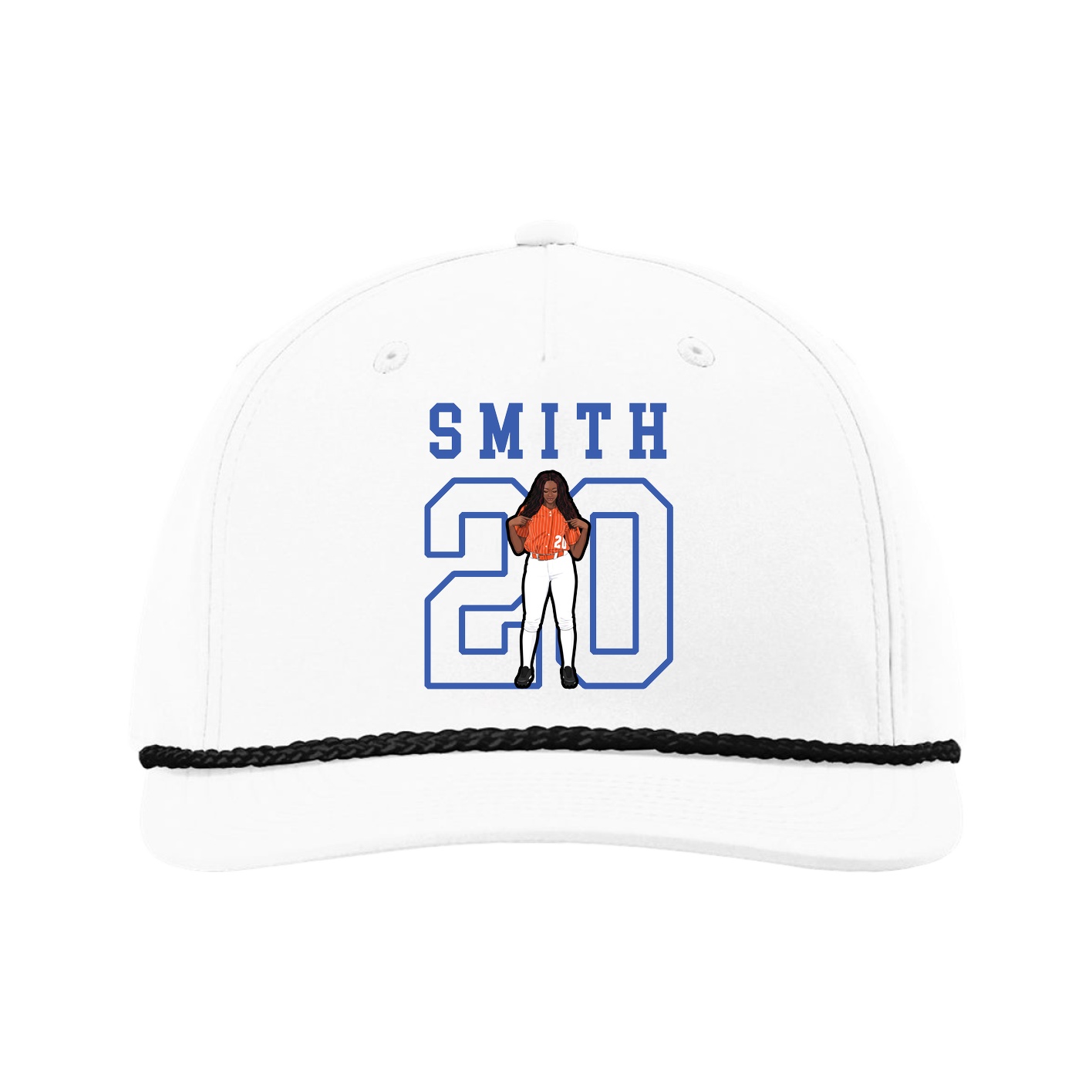 Five-Panel Classic Rope Cap — Shirsey in White