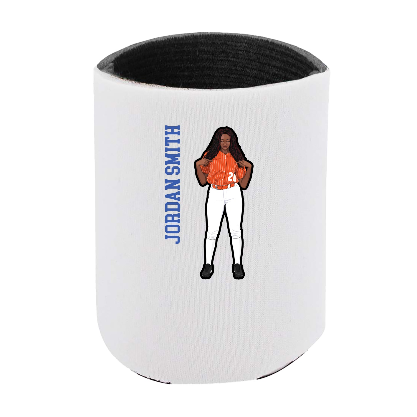 Can Holder — Name Vertical in White
