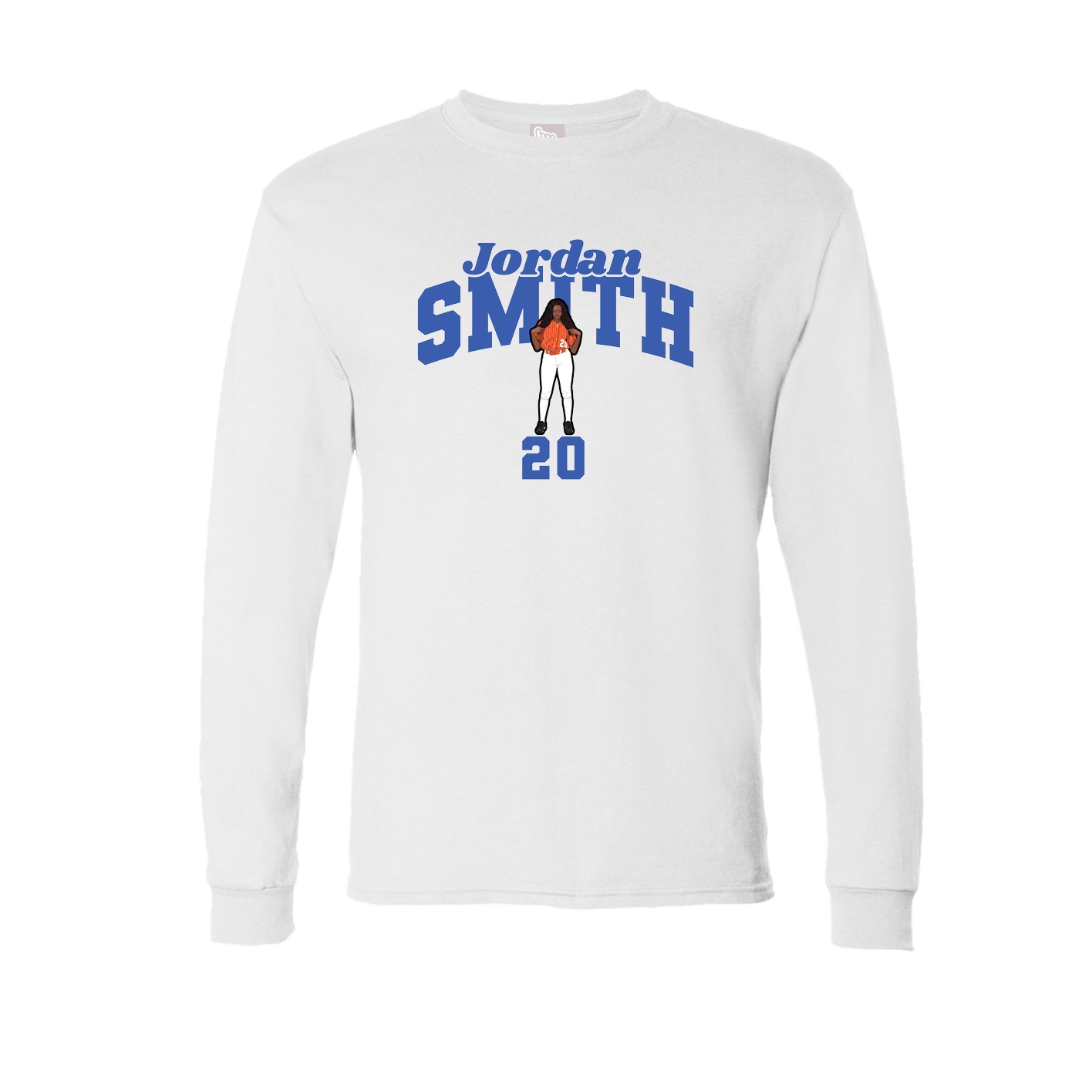 Long Sleeve Tee — Signature Arch in White