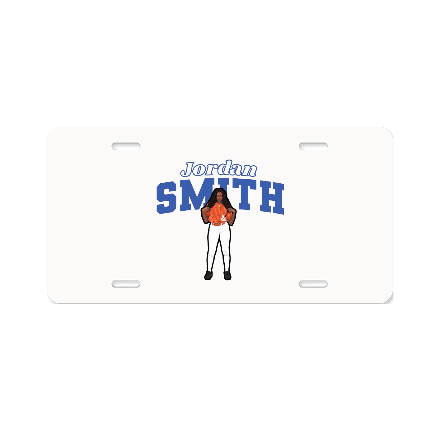 License Plate — Name Arch in Classic