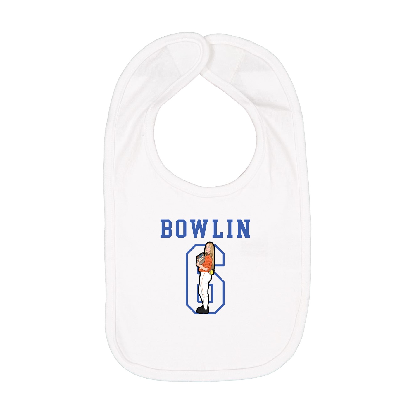 Infant Bib — Shirsey in White