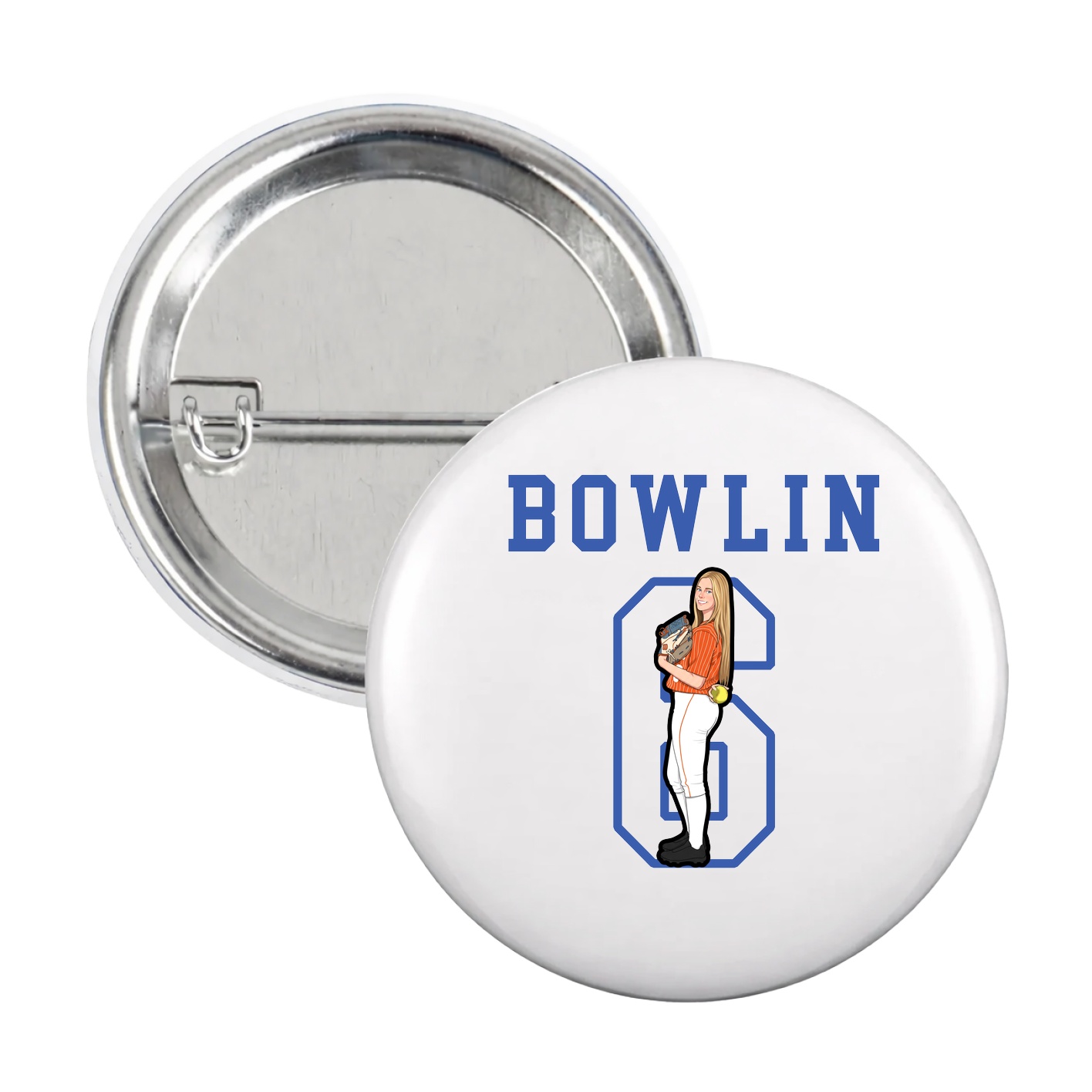 Game Day Button — Shirsey in White