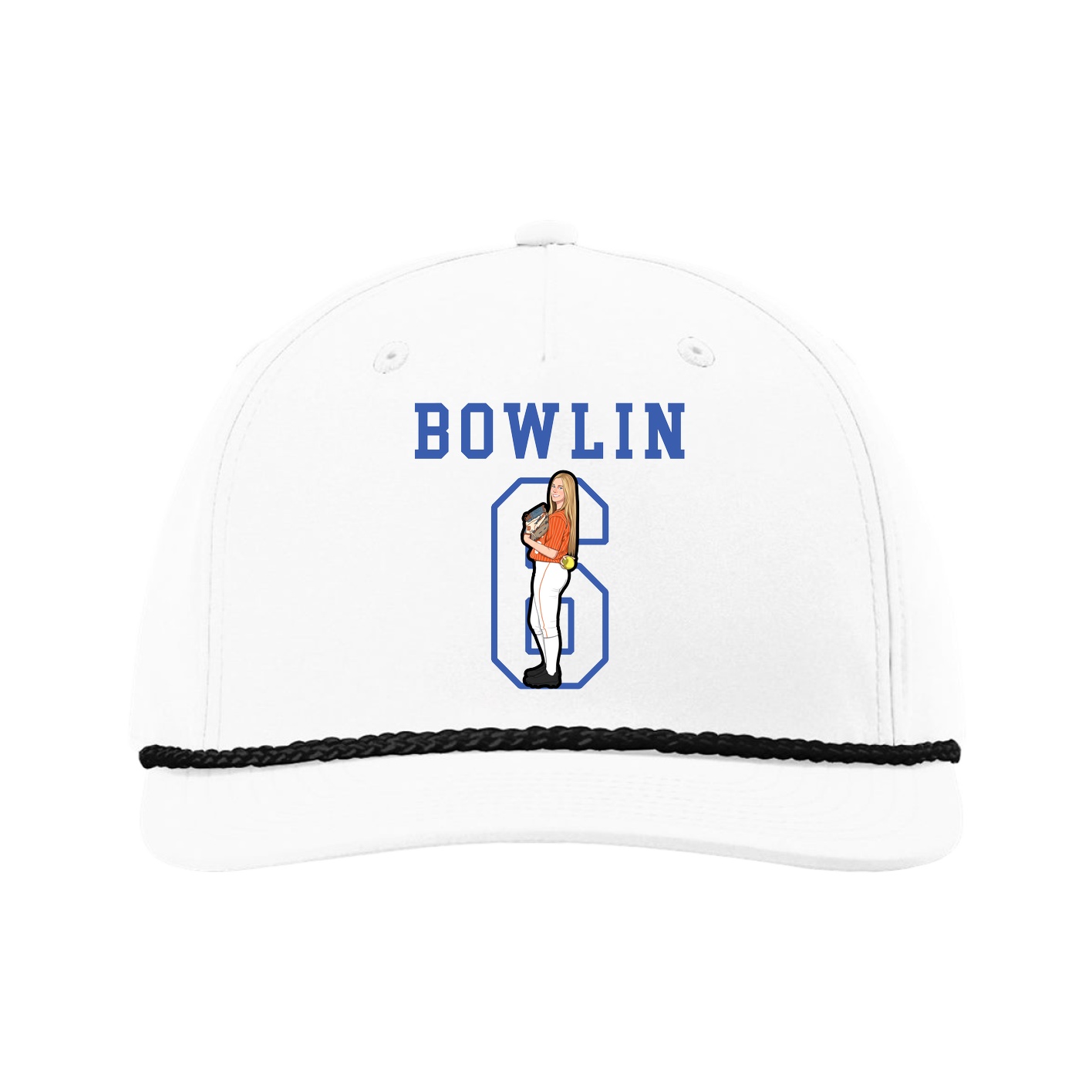 Five-Panel Classic Rope Cap — Shirsey in White