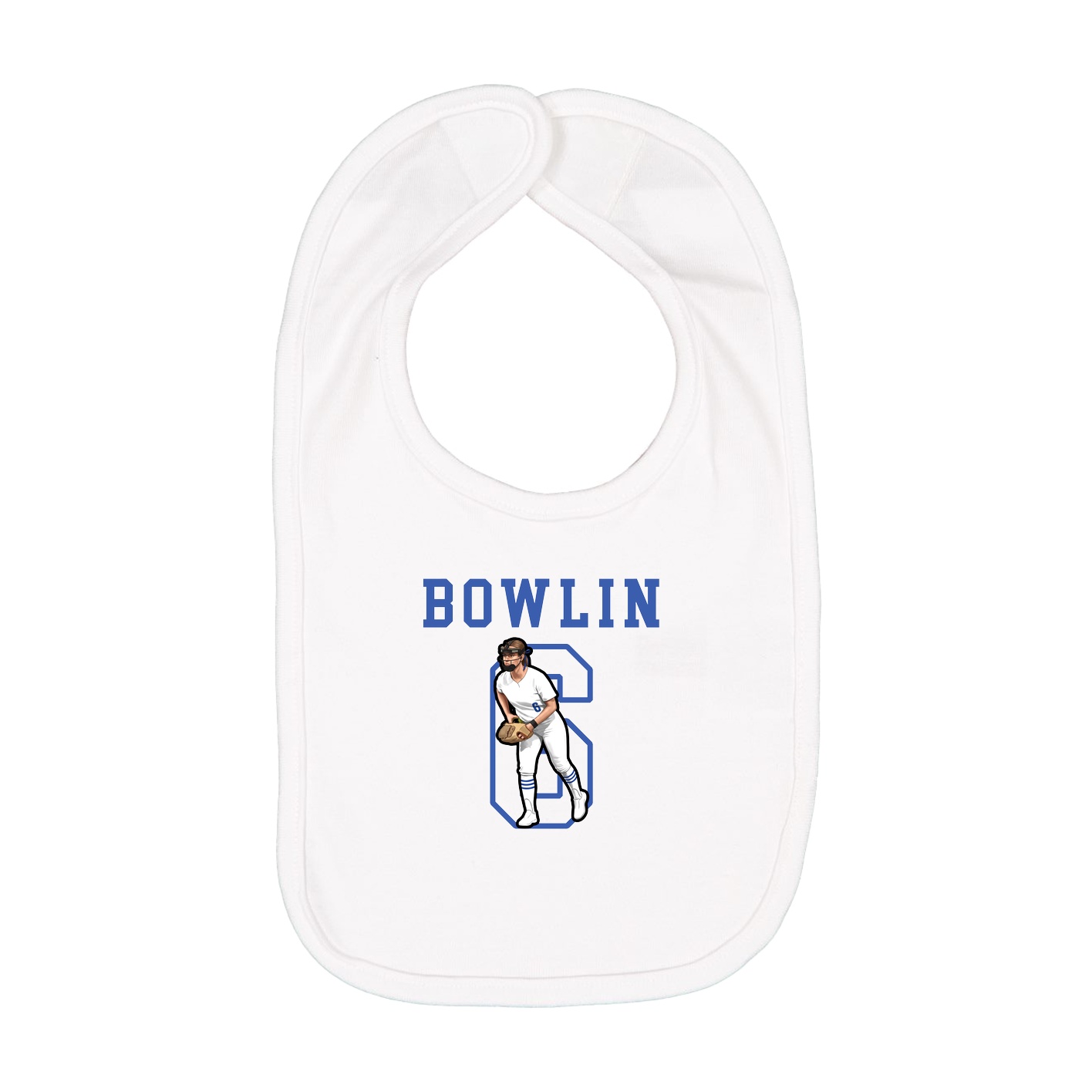 Infant Bib — Shirsey in White