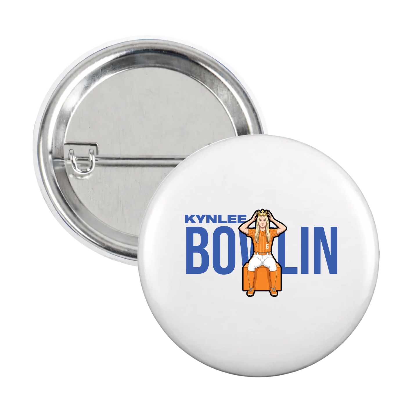 Game Day Button — Player Name in White