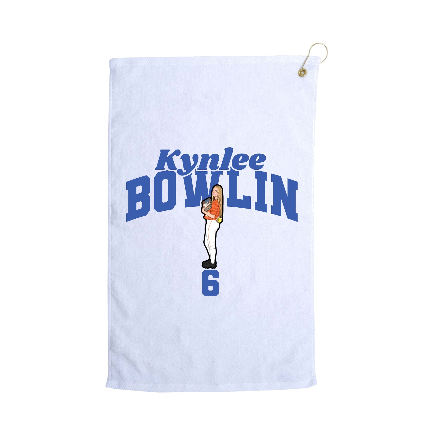 Golf Towel — Signature Arch in White