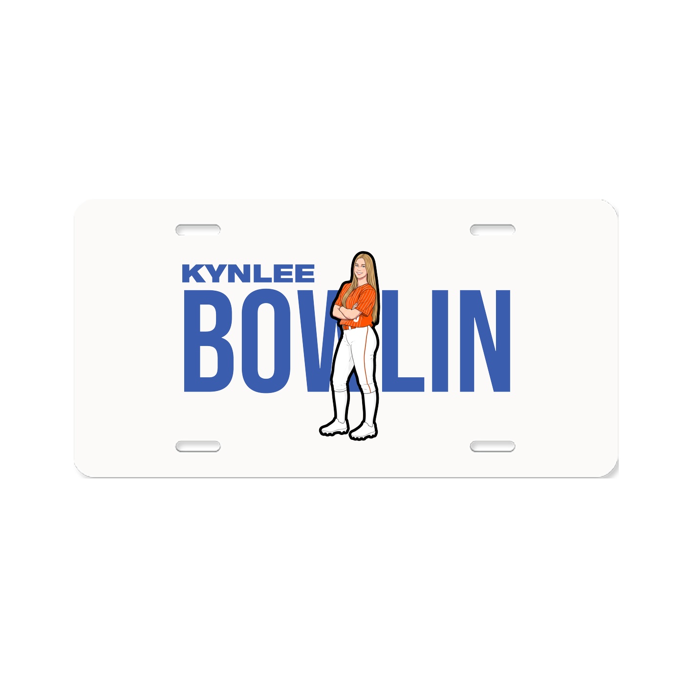 License Plate — Player Name in Classic