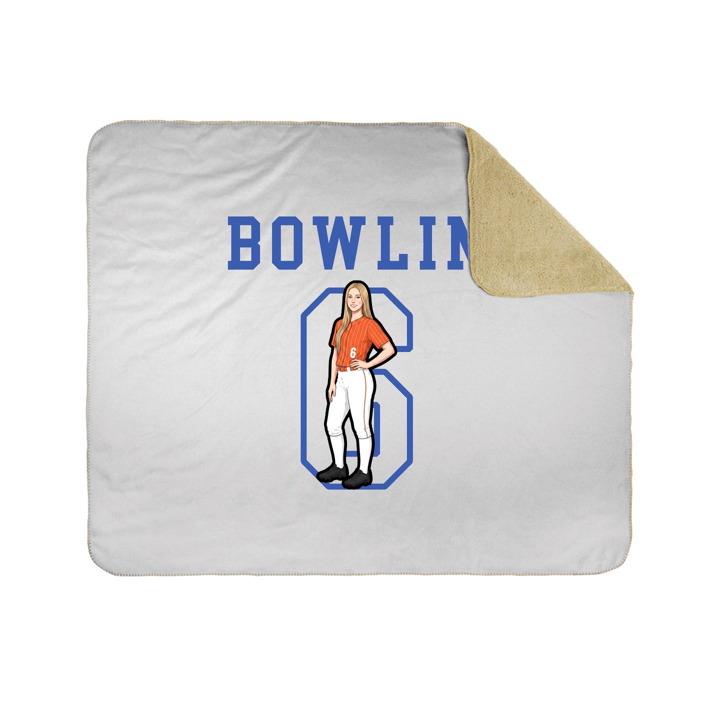 Throw Blanket — Shirsey in White