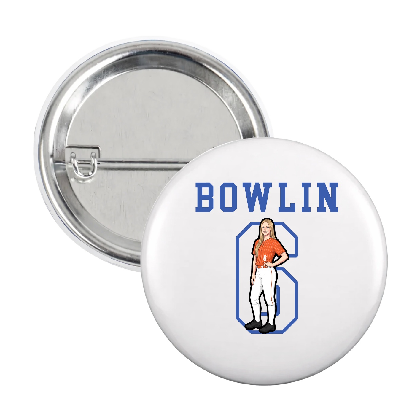Game Day Button — Shirsey in White