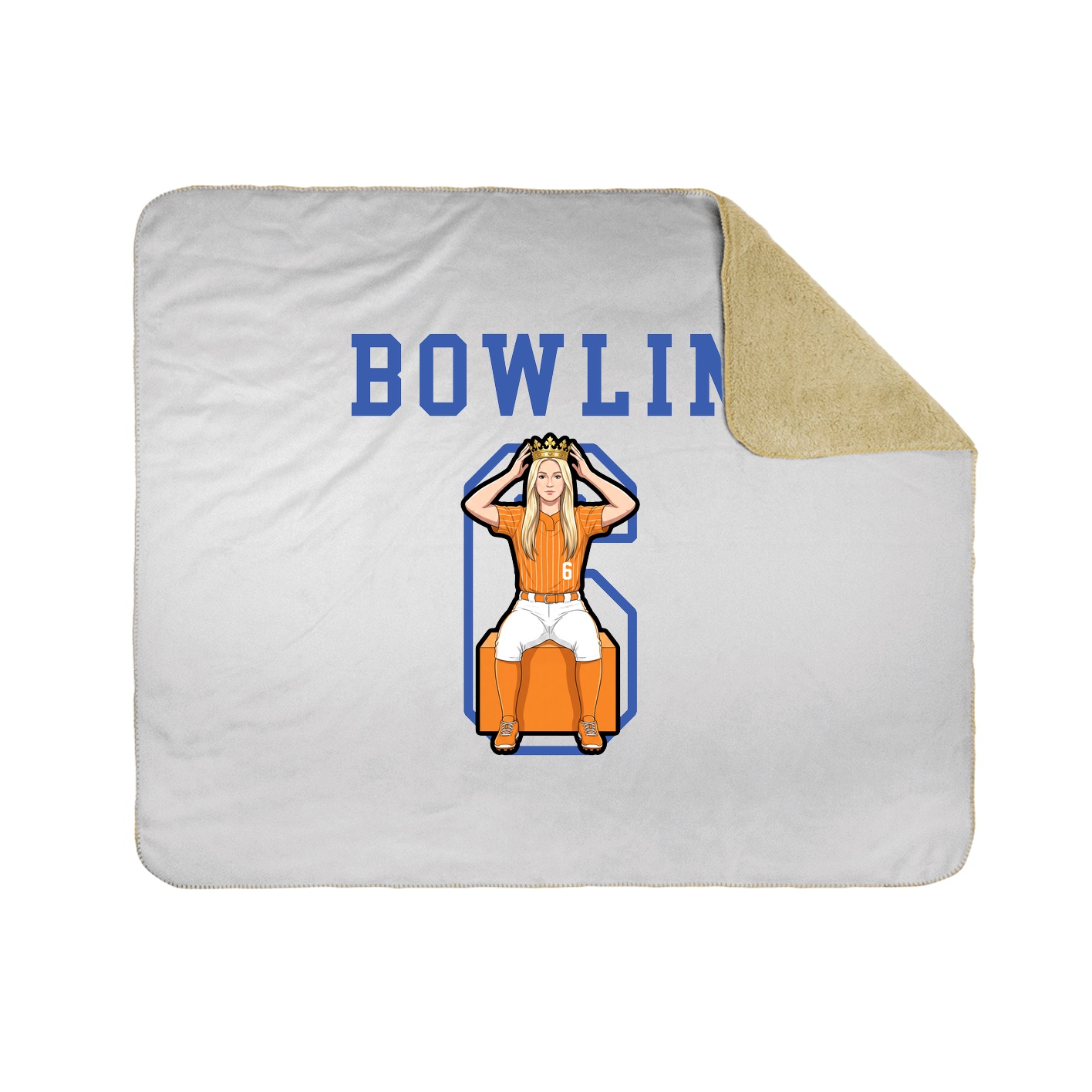 Throw Blanket — Shirsey in White