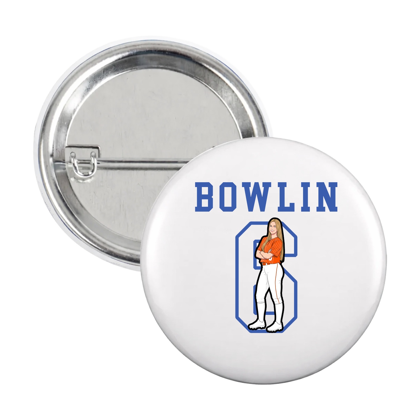 Game Day Button — Shirsey in White