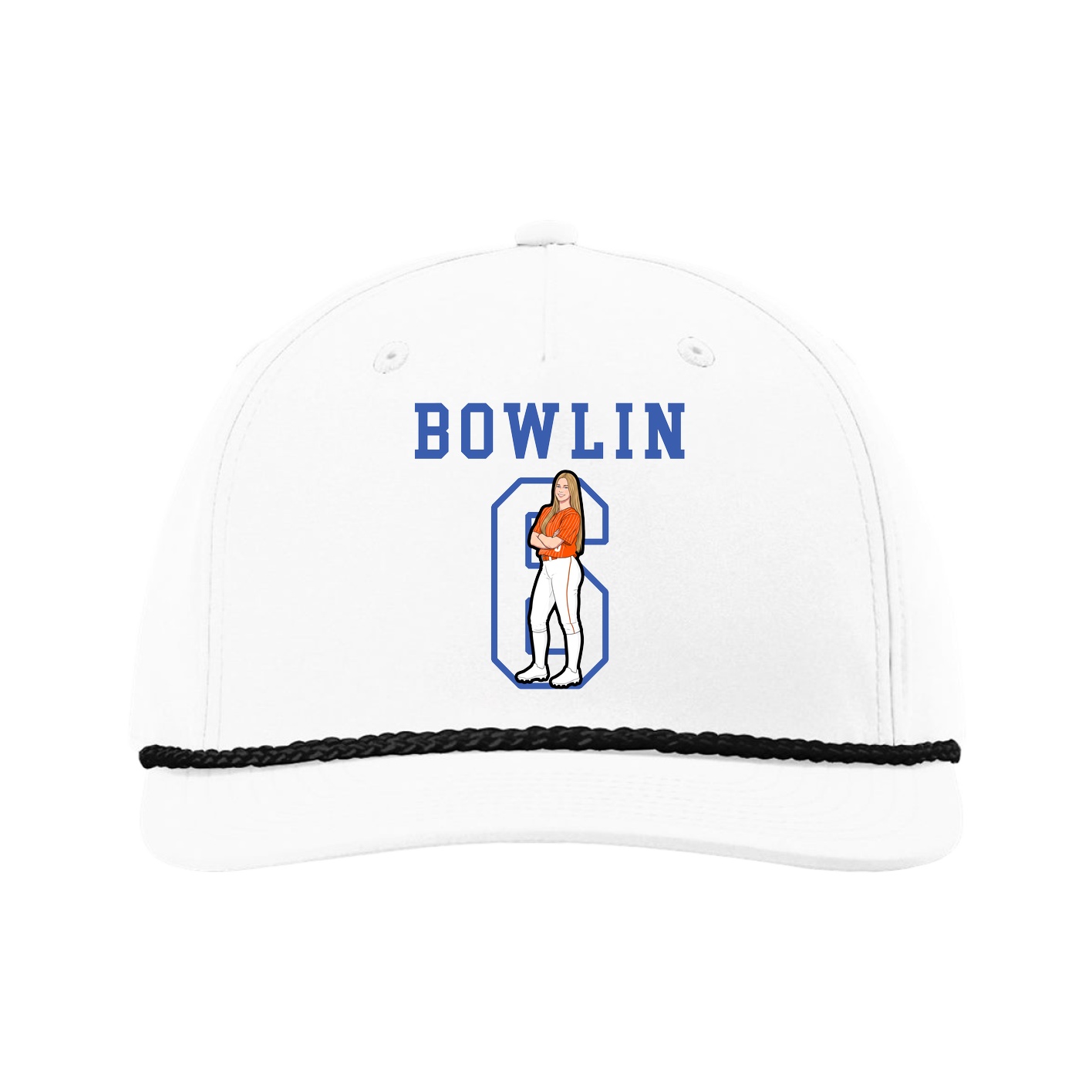 Five-Panel Classic Rope Cap — Shirsey in White