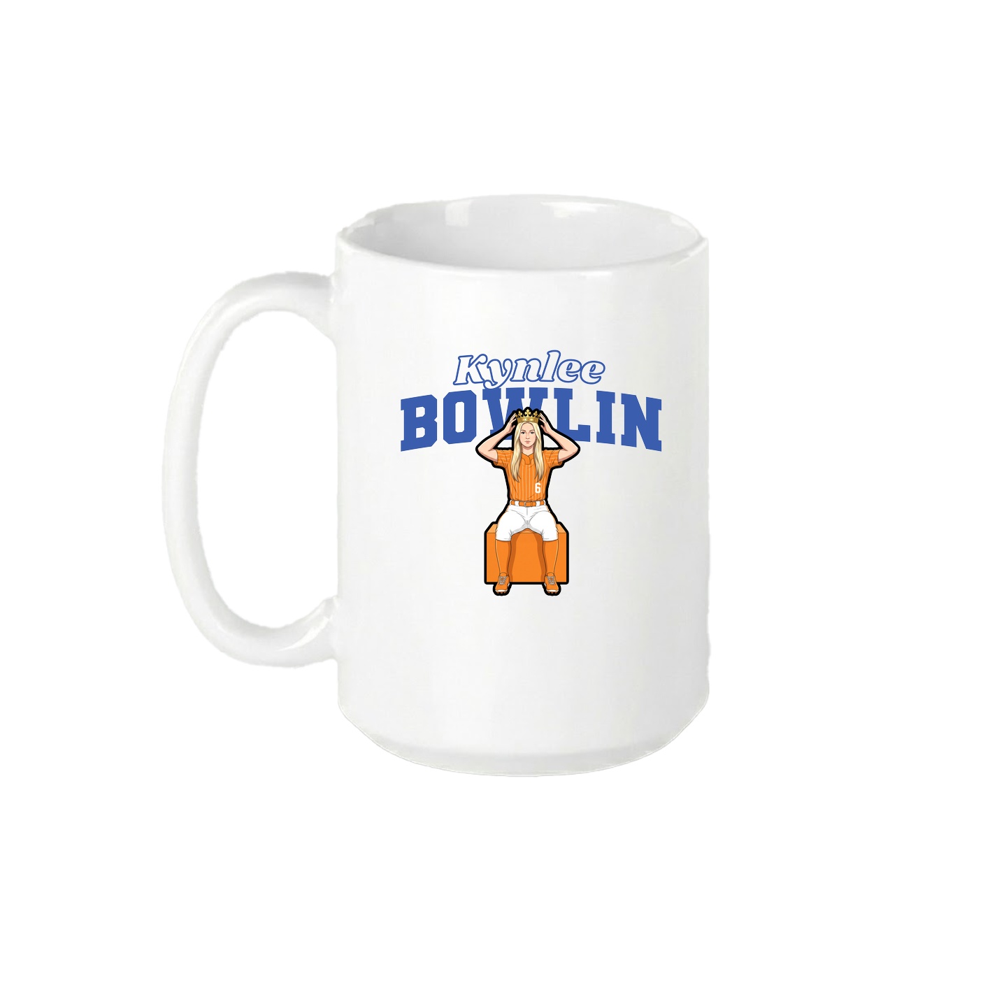15oz Coffee Mug — Name Arch in White