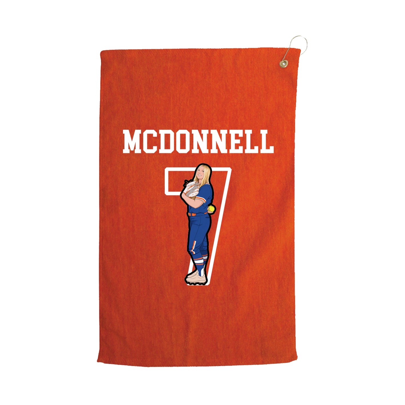 Golf Towel — Shirsey in Orange