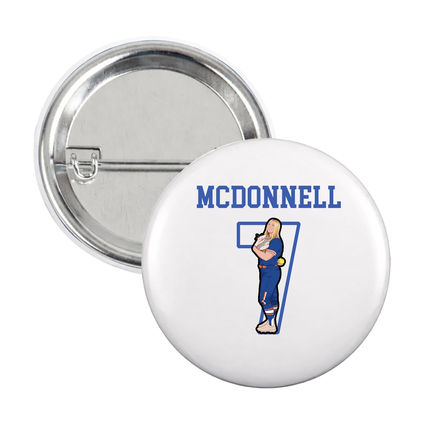 Game Day Button — Shirsey in White