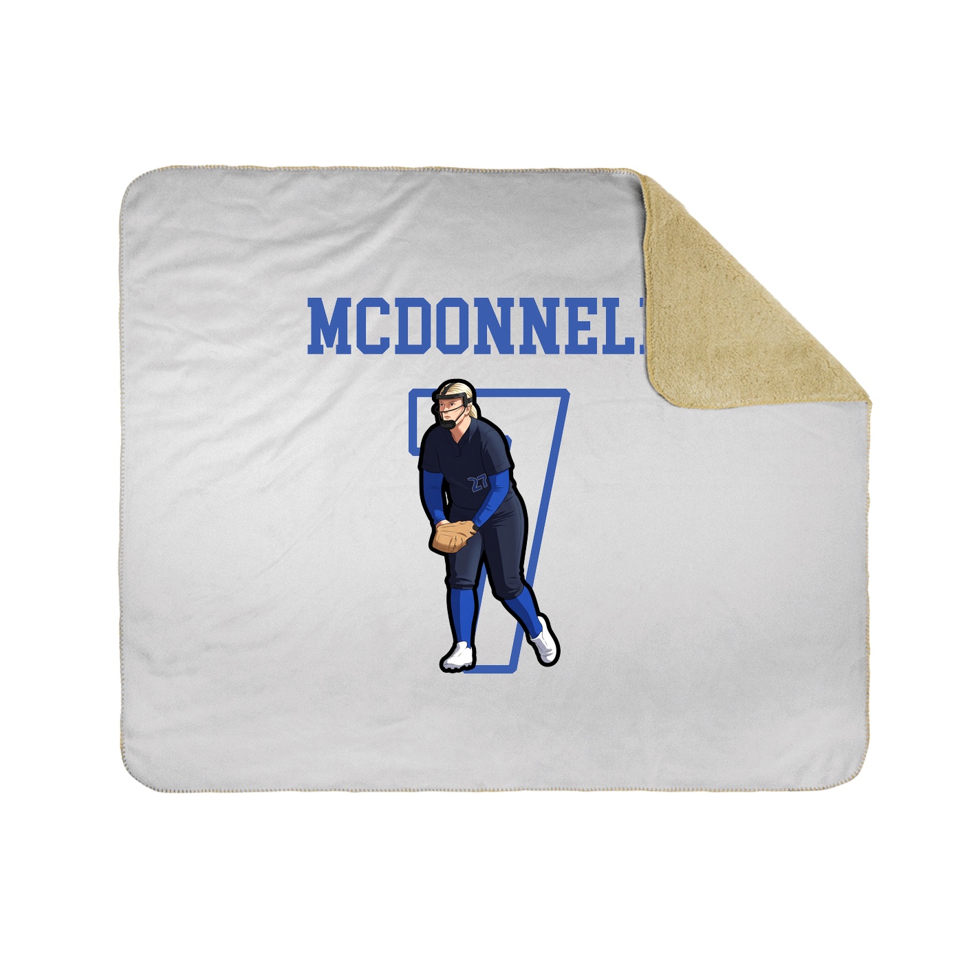 Throw Blanket — Shirsey in White