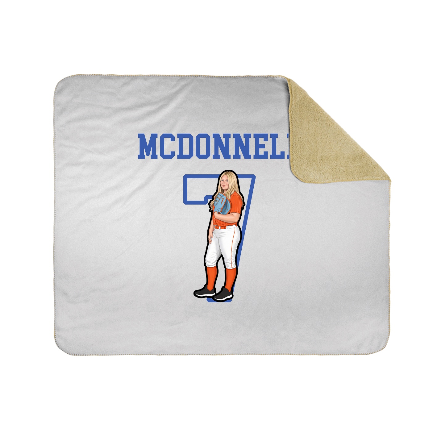 Throw Blanket — Shirsey in White