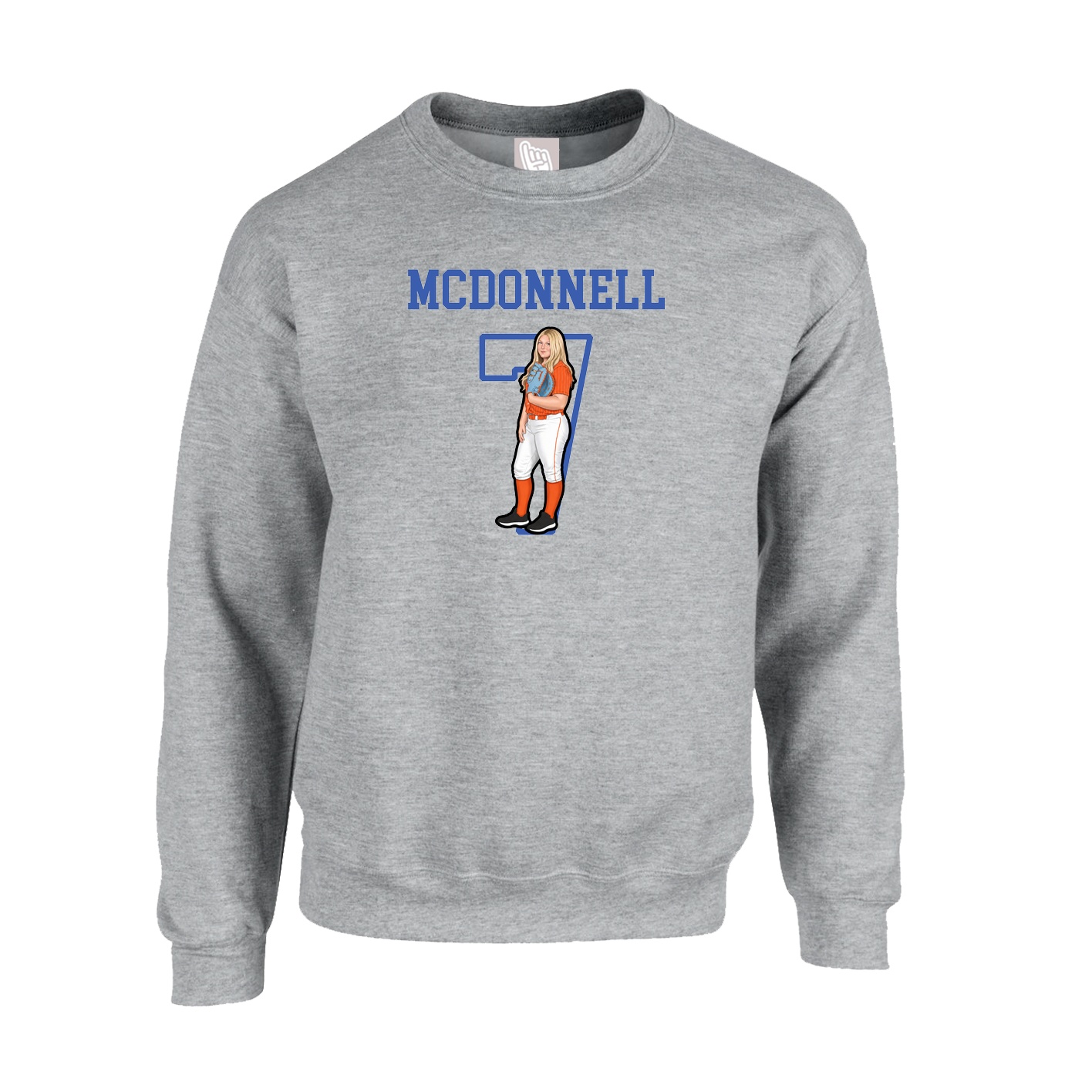 Fleece Crew — Shirsey in Grey