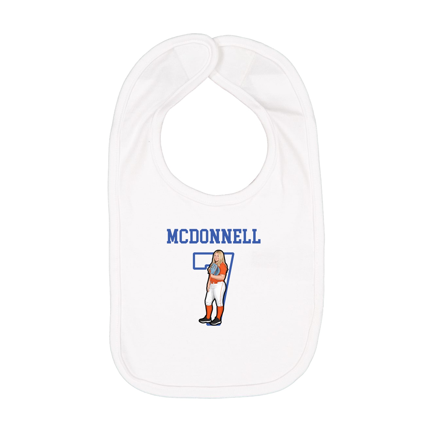 Infant Bib — Shirsey in White