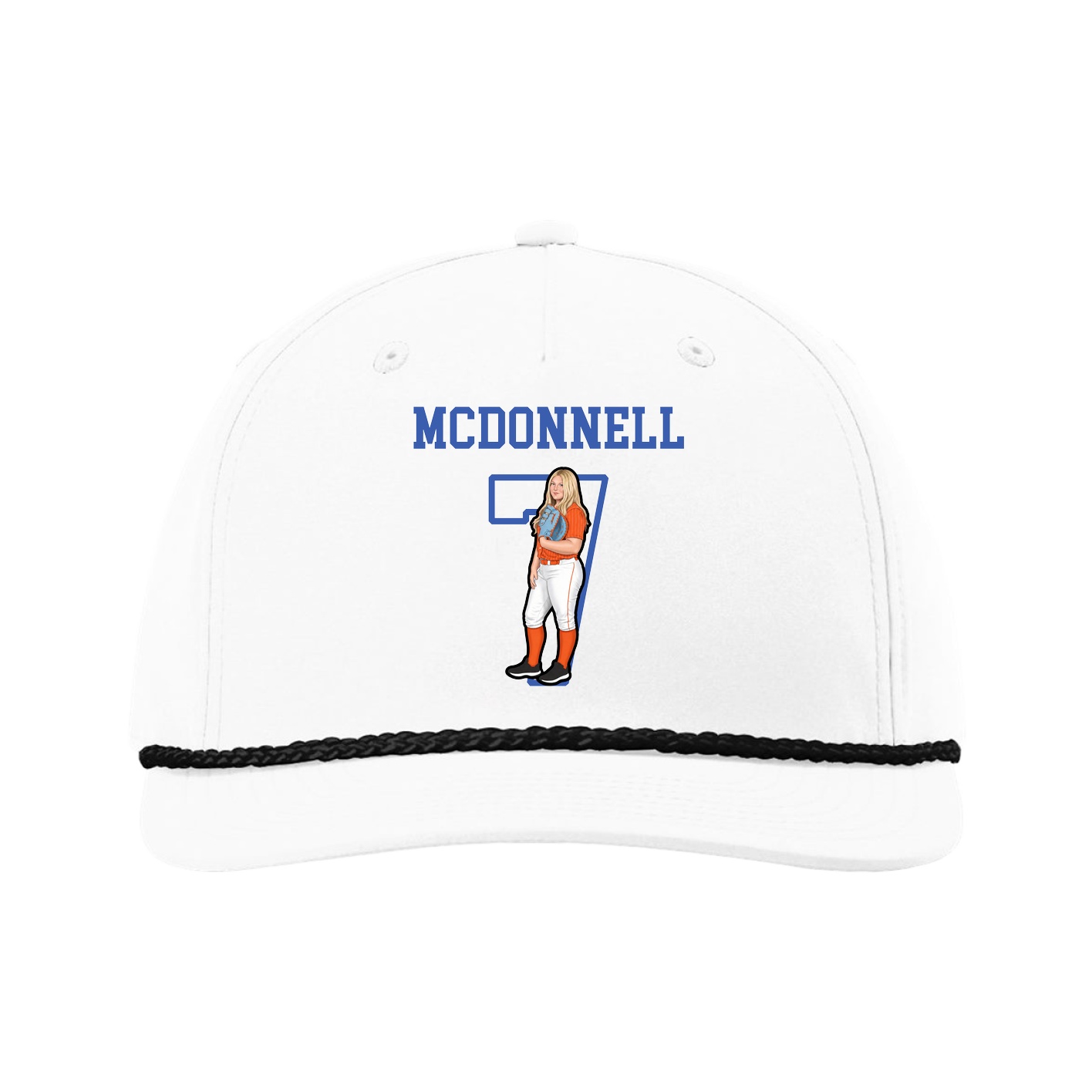 Five-Panel Classic Rope Cap — Shirsey in White
