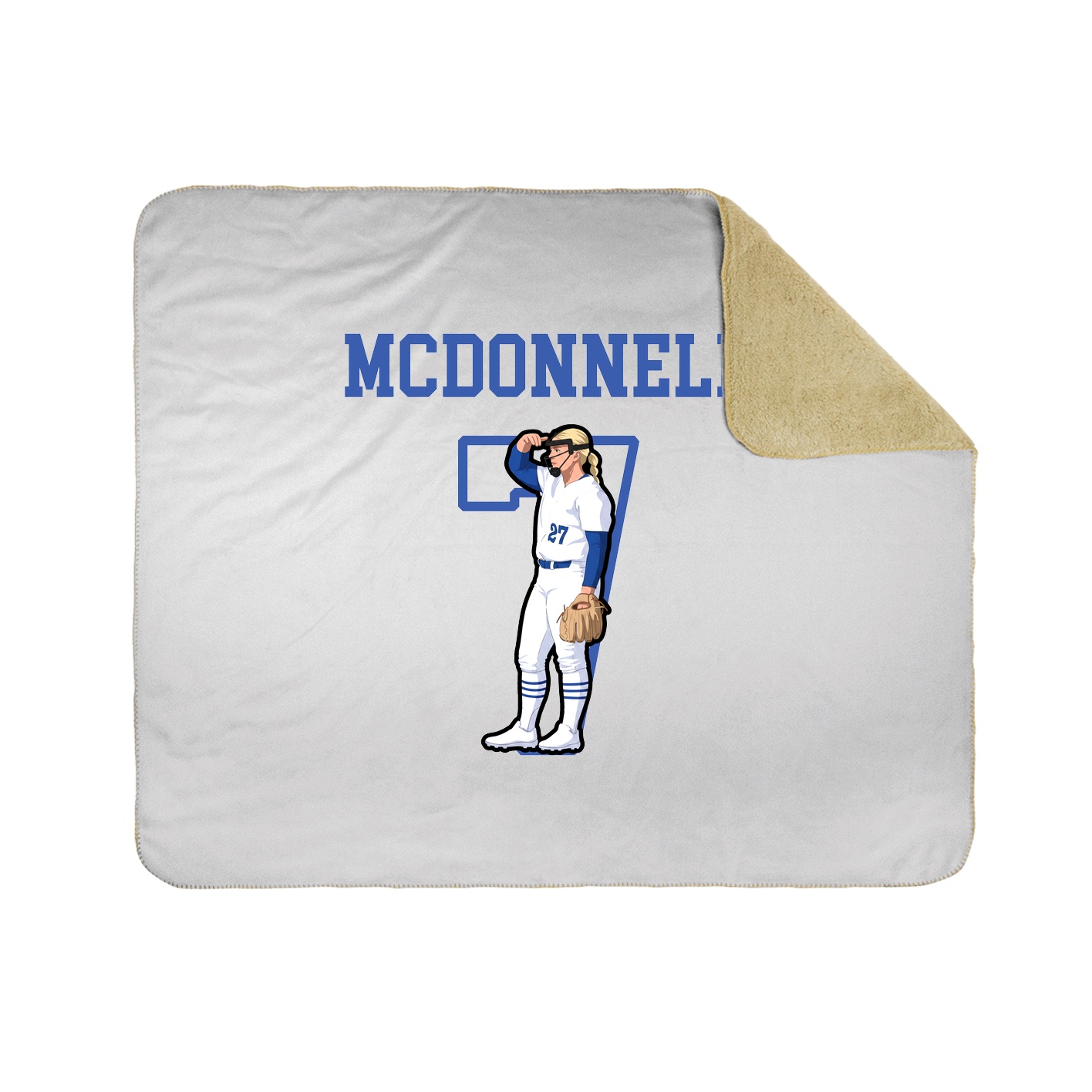 Throw Blanket — Shirsey in White