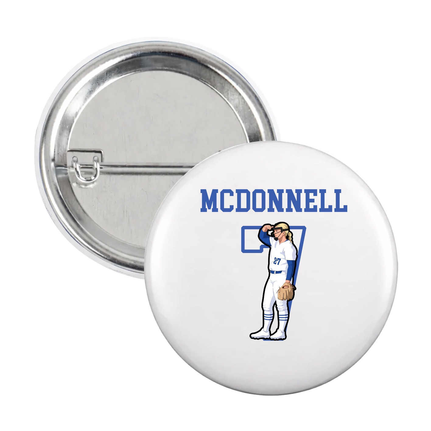 Game Day Button — Shirsey in White