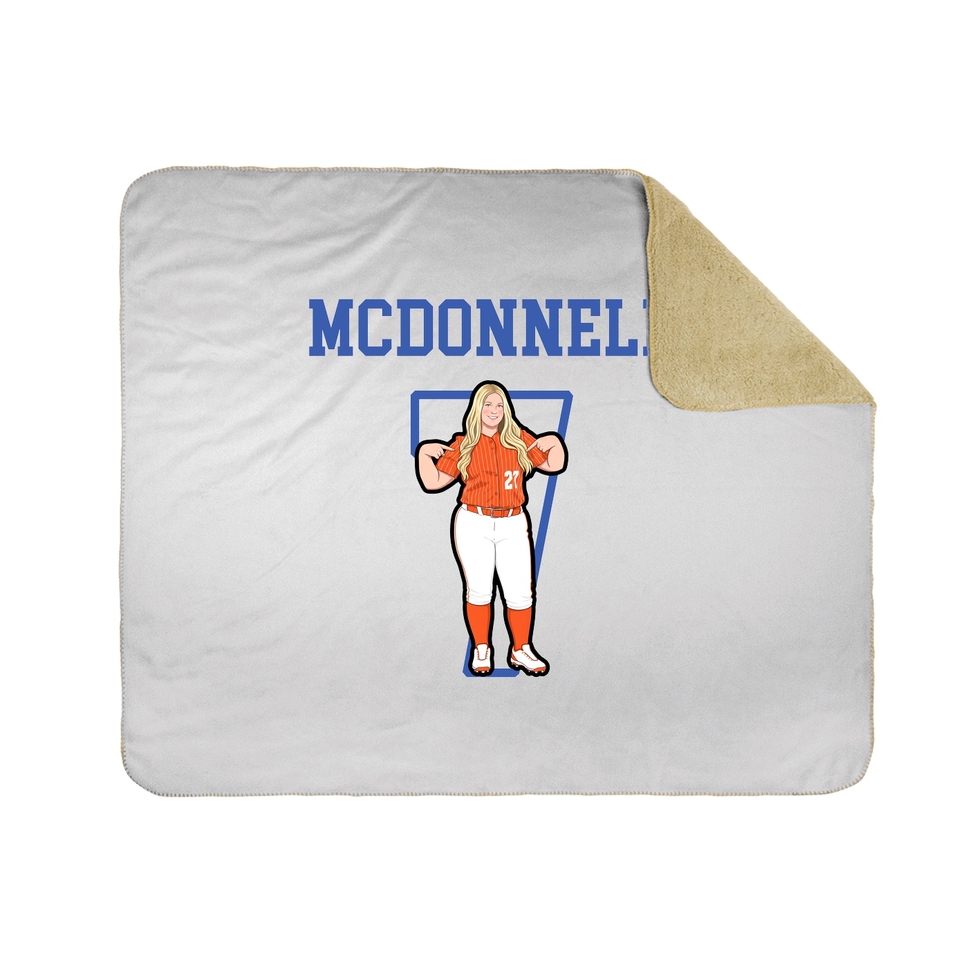 Throw Blanket — Shirsey in White