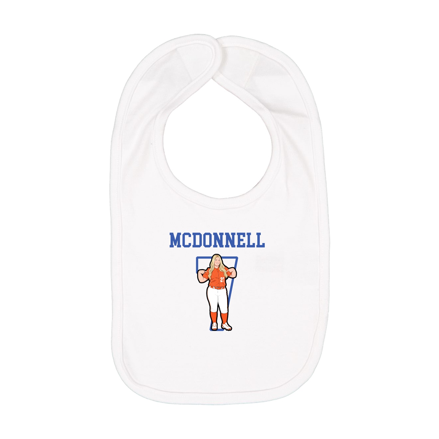 Infant Bib — Shirsey in White