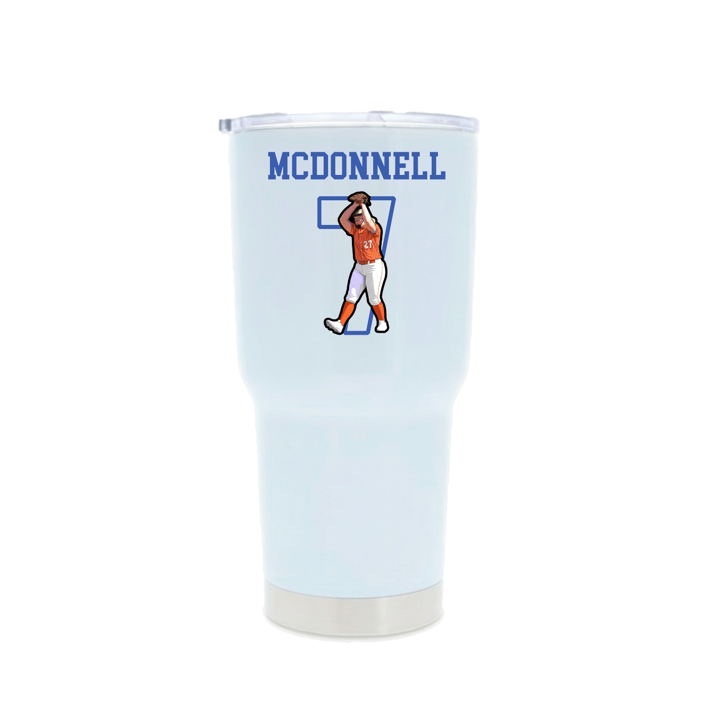 30oz Stainless Steel Tumbler — Shirsey in White