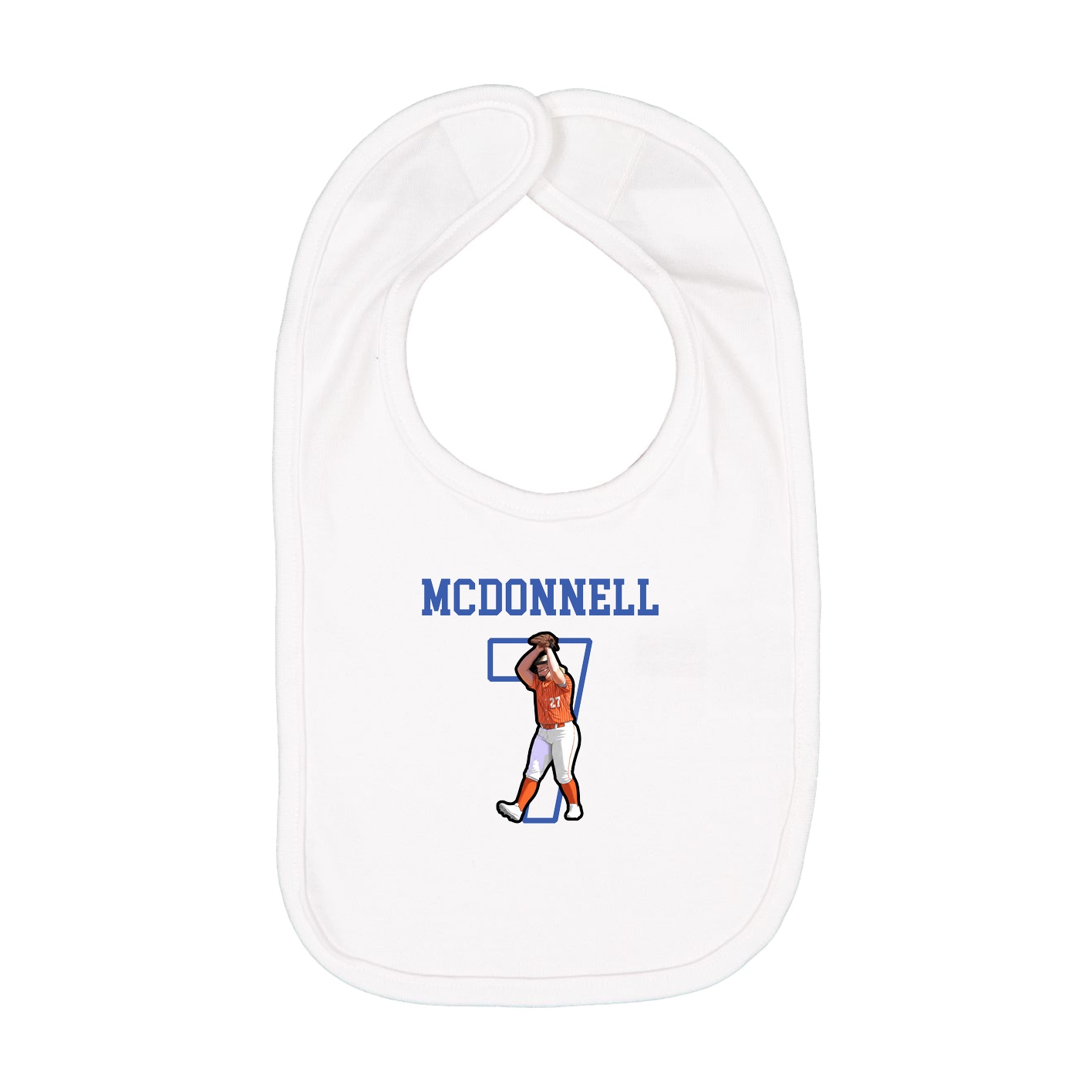 Infant Bib — Shirsey in White
