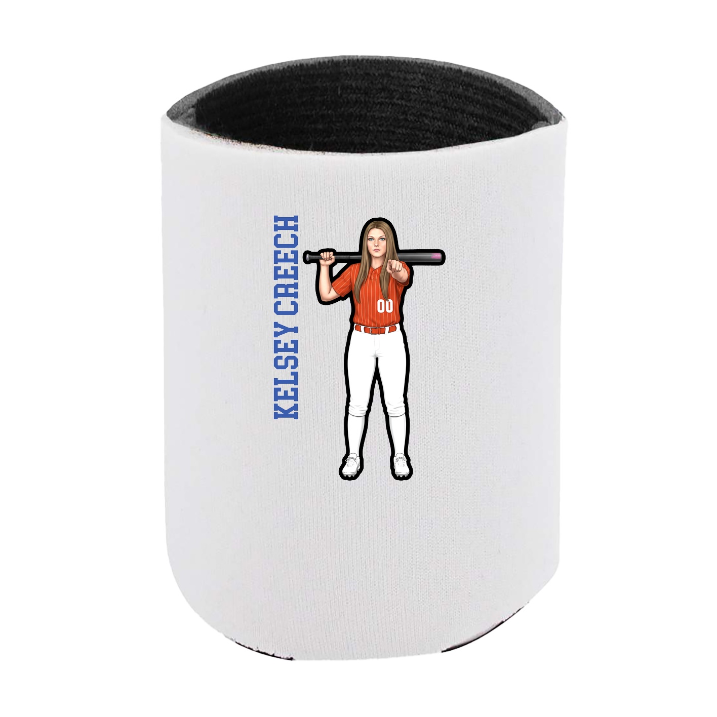 Can Holder — Name Vertical in White