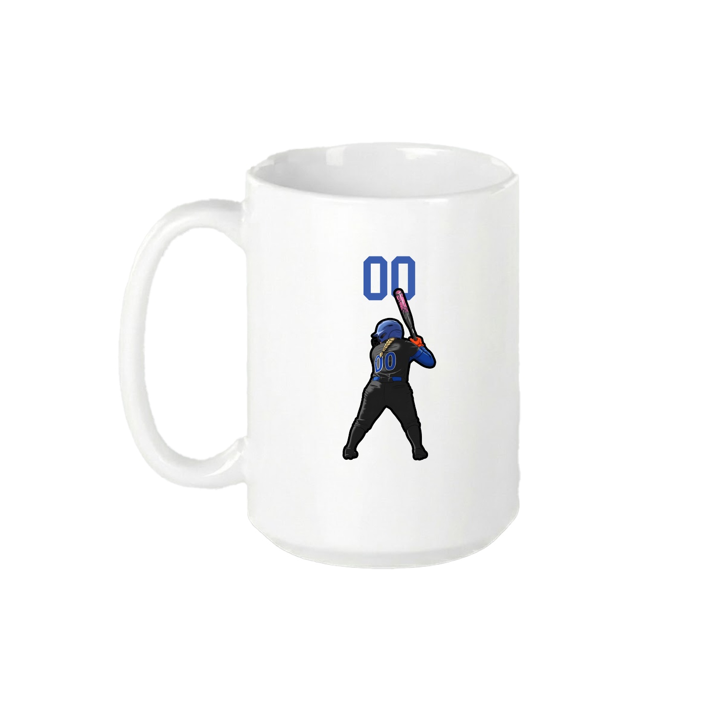 15oz Coffee Mug — Number Top in White
