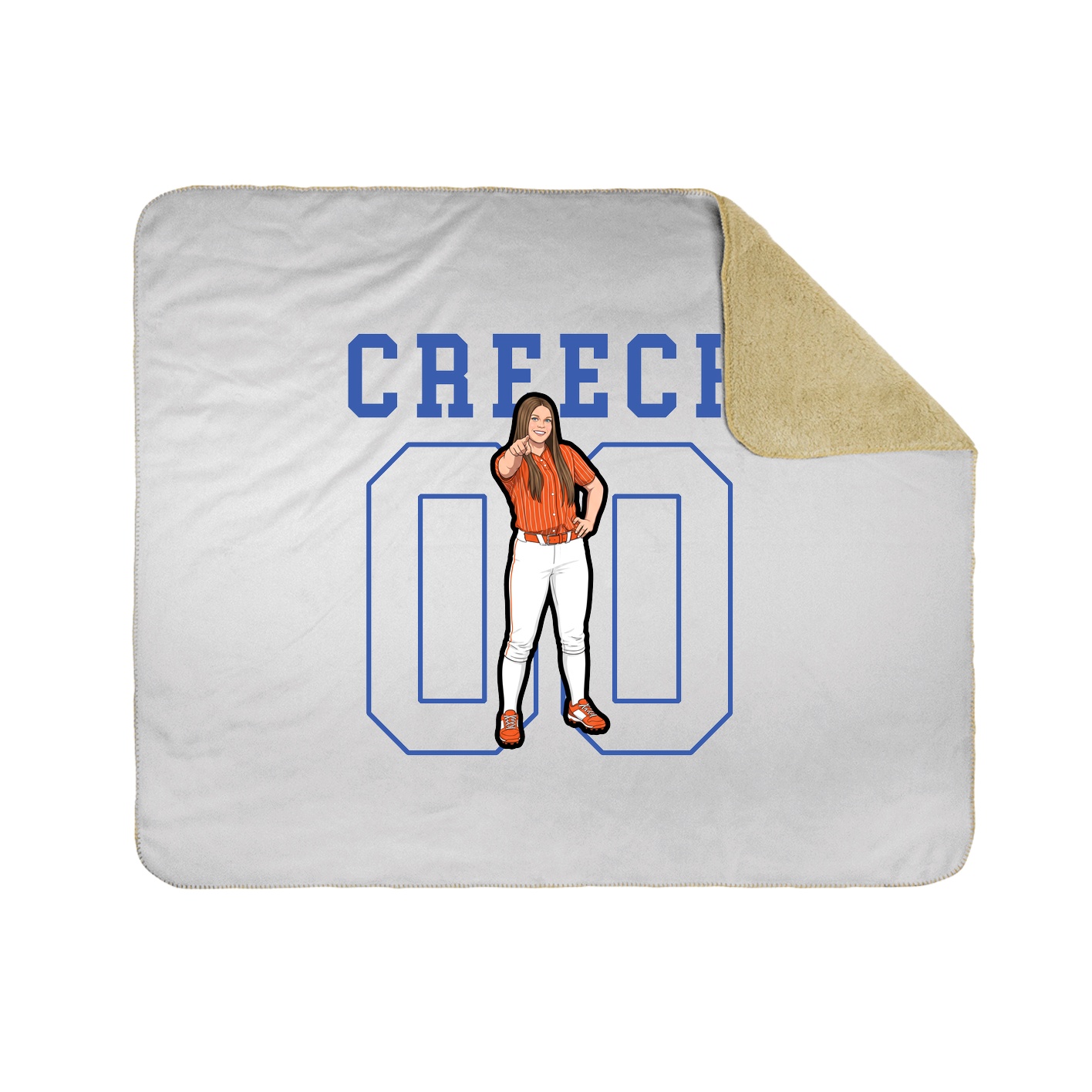Throw Blanket — Shirsey in White