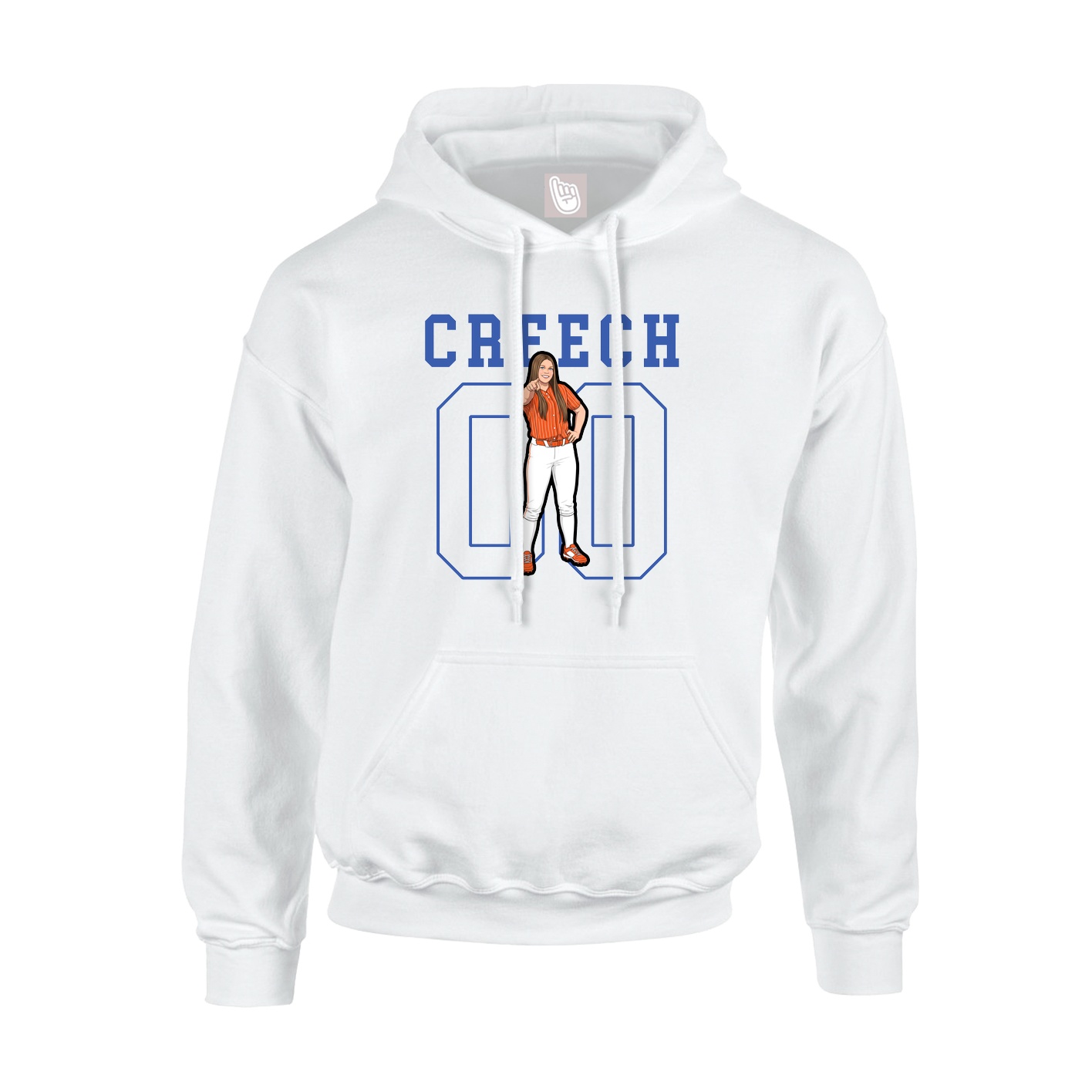 Hoodie — Shirsey in White