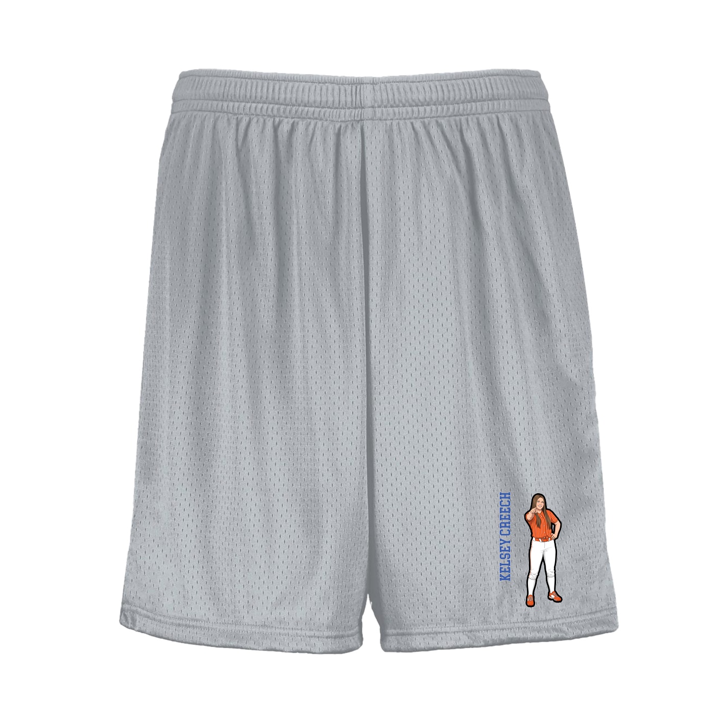 Shorts — Name Vertical in Silver