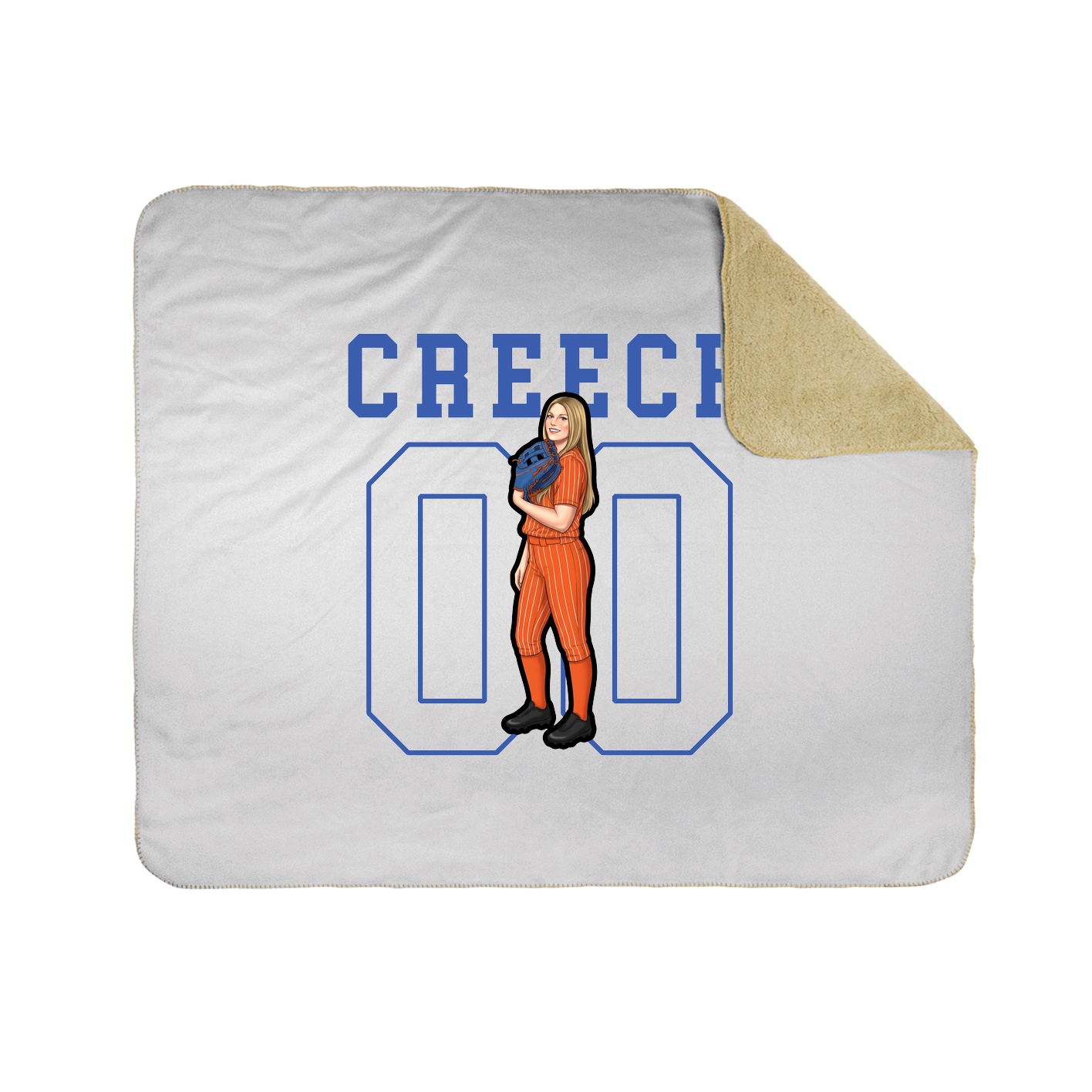 Throw Blanket — Shirsey in White
