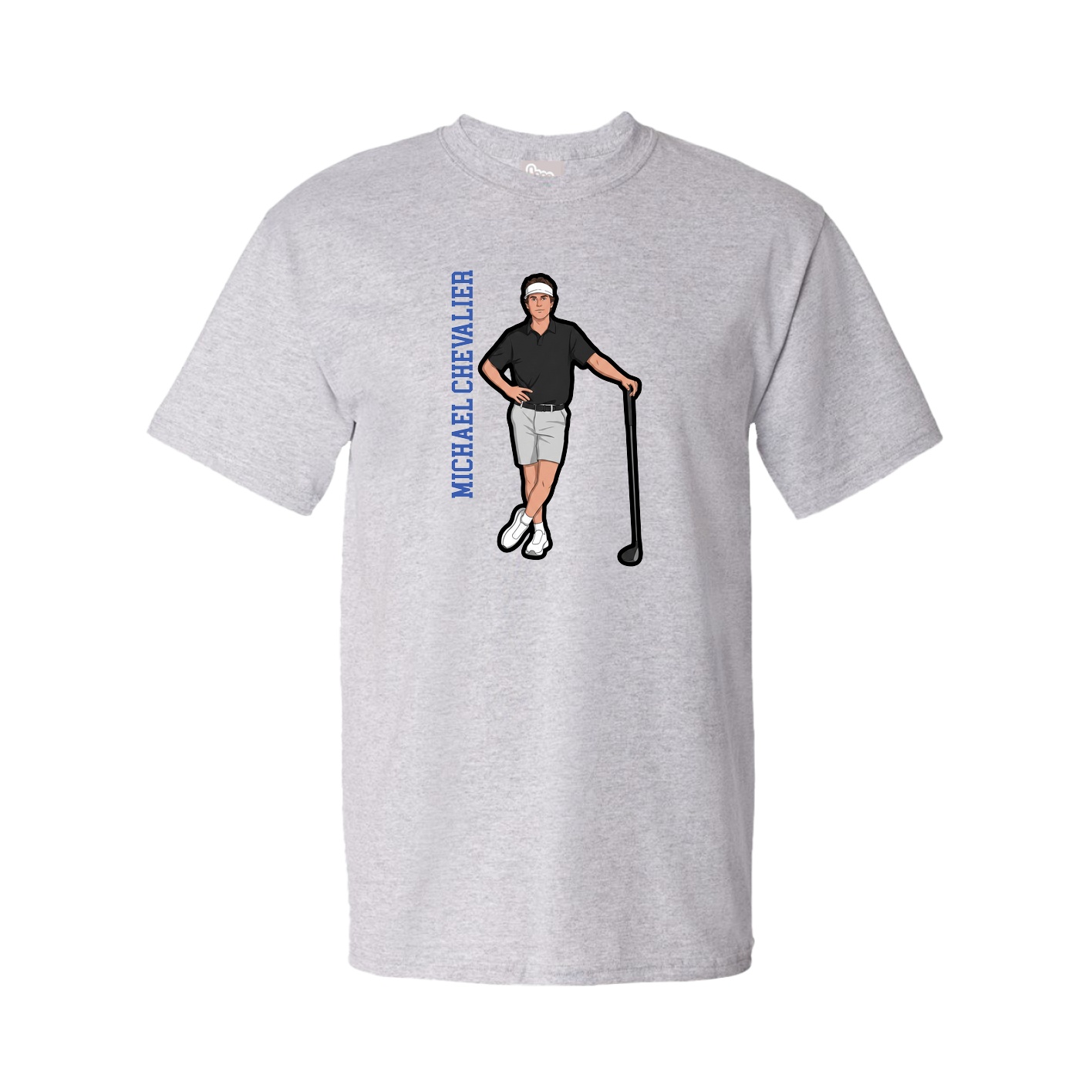 Youth Tee — Name Vertical in Grey