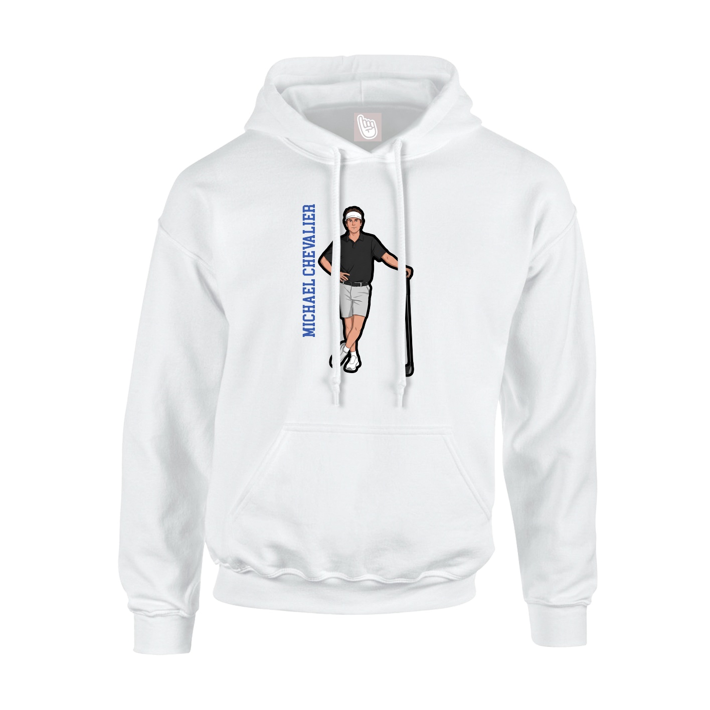 Youth Hoodie — Name Vertical in White